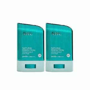 AHC 내추럴 퍼펙션 더블 쉴드 선스틱 (초록색) 22g (SPF50+) 2개 (AD)