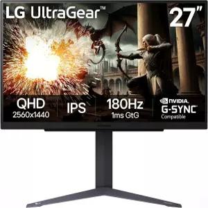 LG 27GS75Q-B 27인치 울트라기어 QHD(2560x1440) 게이밍 모니터 180Hz(O/C 200Hz) 1ms IPS NVIDIA G-SYNC