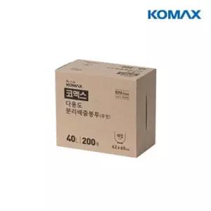 (eTV) 코멕스 다용도 분리배출봉투 40L(배접)투명 200매