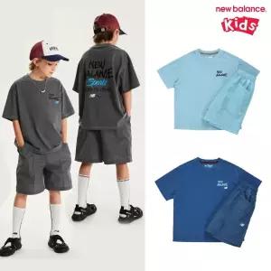 [롯데백화점]뉴발란스 METALIC SUMMER_피그먼트 + 우븐 반바지 셋업 (NK9YG2761U)
