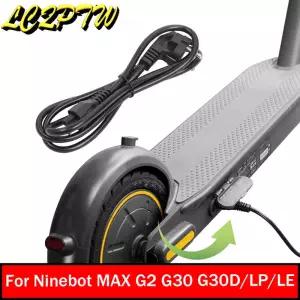 Ninebot MAX G2 G30 G30D/LP/LE G65 스마트 배터리 전원 충전 라인 용 케이블 EU US UK 플러그 교체