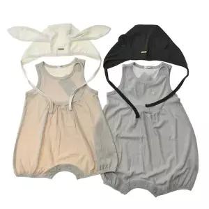 [보리보리/아가방]  01T327508 OD소프트민소매바디슈트모자