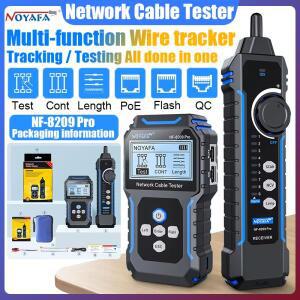 노야파 NF-8209Pro 네트워크 케이블 테스터 트래커 Cat5 PoE 길이 연속성 NCV 및 램프 포함