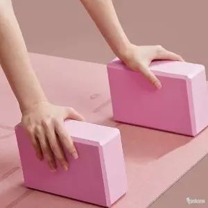 좋은가게 요가블럭 요가폼블럭 EVA 요가블록 2p세트 핑크
