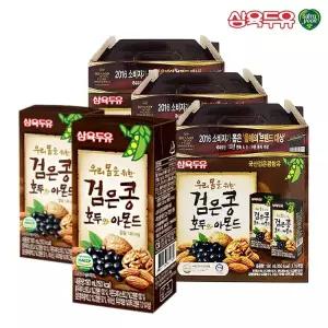 삼육두유 검은콩 호두와 아몬드 두유 190ml 48팩 영양 견과 아몬드 땅콩 호두 잣