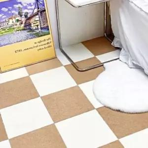 조각 거실 소형 침대 30x30 베이지 카펫 매트 바닥HOME 블럭페 접착식러그 DIY 타일 붙이는 침실 사각