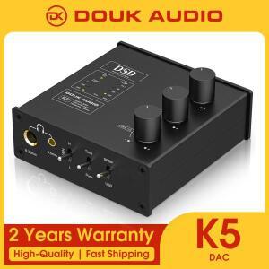 Douk Audio K5 ESS9038Q2M 오디오 변환기 USB DAC DSD256 헤드폰 앰프 SPDIF 디코더 6.35 및 3.5mm 잭