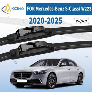 메르세데스-벤츠 호환 S-클래스/W223 2020-2025 용 2Pcs 전면 윈드 실드 와이퍼 블레이드  전천후 스크린