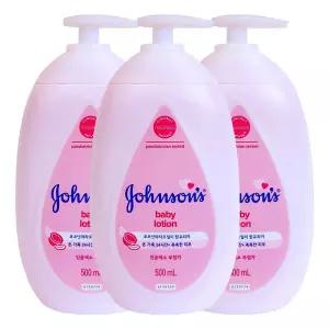 존슨즈 베이비 로션 핑크 500ml X 3개로션 베이비로션 베이비크림 바디로션