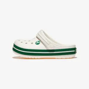 CRS207006-WHITE/GREEN IVY 크록밴드 클로그 키즈 - WHITE/GREEN 크록스