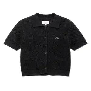 매장정품 리 LEE LE2402CD65BK 우먼 카라 스카시 가디건 블랙 데일리룩 기본템 3