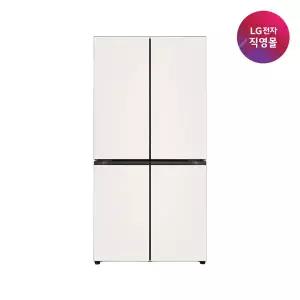 [무이자60개월] LG 디오스 AI 오브제 냉장고 4도어 870L 글라스 [H876GBB031]