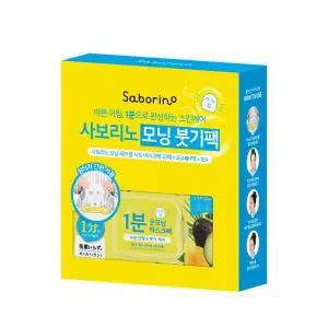 사보리노 모닝페이셜 마스크팩 32매 x 2 + 7매 붓기팩 뽑아쓰는마스크팩