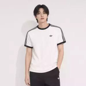 adidas 3-스트라이프 티셔츠 - 화이트 KE3537