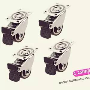 IKWEA4C0B 더블 볼 1.25INCH 4PCS 1세트 베어링 캐스터롤러