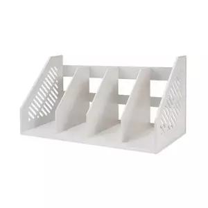 카파맥스 4단책꽂이 아이보리 450x210x225mm 1개입) 책상책꽂이 책상위책꽂이 미니책꽂이