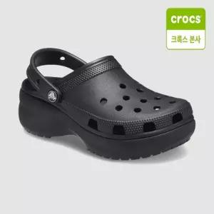 크록스 클래식 플랫폼 클로그 우먼 블랙 206750-001