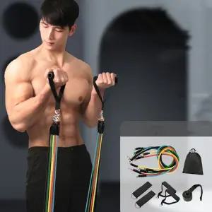 11단계 멀티 튜빙밴드 풀 세트 홈트 근력 운동 헬스밴드 고무 세라 스레칭