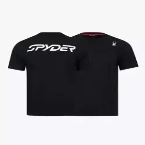 spyder 남성 소로나 베이직 라운드 반팔 티셔츠 SOLMCNRS204MBLK