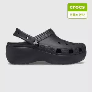 크록스 클래식 플랫폼 클로그 BLACK (206750-001)