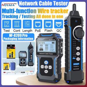 노야파 NF-8209Pro 네트워크 케이블 테스터 트래커 Cat5 PoE 길이 연속성 NCV 및 램프 포함