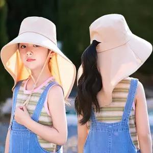 아동 썬캡 목덮는 방수 챙 모자 물놀이 플랩캡 키즈 나들이 등산 소풍 숲체험