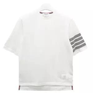 [명품] 26FW 사선 완장 4바 반팔티 화이트 MJS168G 07862 100