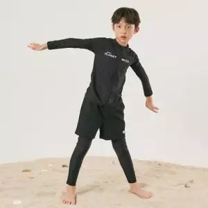 아레나 키즈 ARENAKIDS 플레닛 아동 레저 집업 래쉬가드 세트 A4BB1BS03BLK