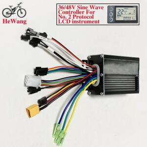 S866 V889용 24V/36V/48V 사인파 브러시리스 모터 컨트롤러 350W 500W 20A No 2 프로토콜 LCD 계측기 전자 자전거 스쿠터