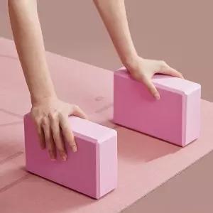 블럭 밸런스 EVA 요가블록 2p세트(핑크) 홈트 필라테스블럭 블록