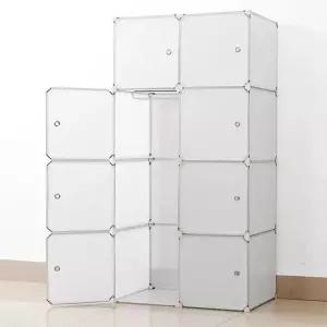 심플 큐뷰 DIY 수납박스 화이트 70x140cm 의류수납함 수납선반 옷수납장 DIY수납장 옷수납함