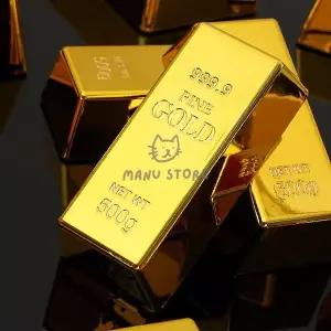 [하프클럽/셀럽하우스]촬영용품 미니어처소품 골드바 500g 모형