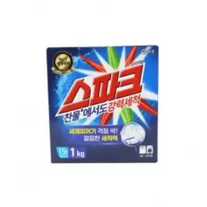스파크 1kg 세탁 가루 찬물전용 카톤 분말 빨래 세제 드럼세탁기용세제 한박스 세탁용