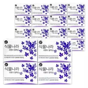 바디비누 식물나라 라벤더 릴렉싱 세수 비누 4입 90g 5개