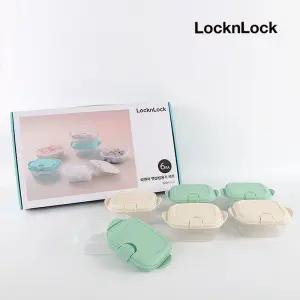 햇쌀밥용기 선물세트 300ml x 6개입 반찬통 찬통 밀폐 반 용기 음식 그릇 선물 명절