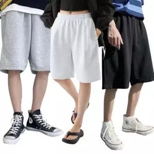 와이드핏바지 남녀공용 버뮤다 와이드 트레이닝 반바지 운동복 5부