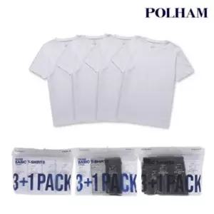 폴햄 남여공용 순면 기본 무지 반팔 티셔츠 31PACK PHF5TR3100