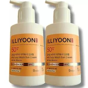 [뷰티나라] 일리윤 대용량 저자극 온가족 이지워시 선크림 150ml 2개