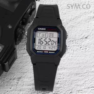 카시오 W-800H-1A 군인 군용 스퀘어 전자 스포츠 남자 우레탄 시계 e16