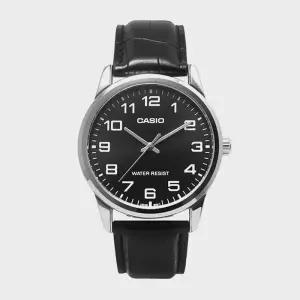 CASIO 카시오 MTP-V001L-1B 남성시계 심플 가죽 손목시계