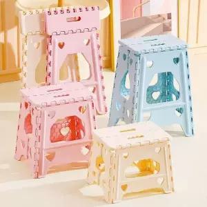 [하프클럽/셀러허브]이지 폴딩 스툴 플라스틱 휴대용 란우 간이 접이식
