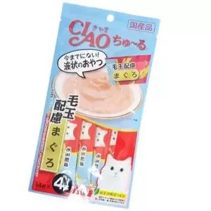 [하프클럽/셀럽하우스]고양이 스틱 헤어볼 참치 14g 4p 고양이 애묘 간식
