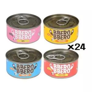 [하프클럽/셀럽하우스]고양이간식 습식 참치캔 무스타입 영양 80g X24(선택)