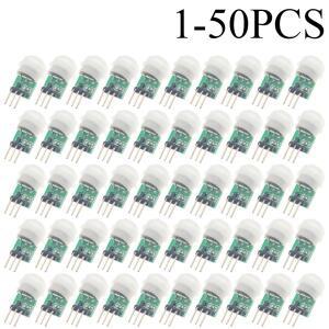 1-50PCS 미니 소형 IR 초전형 적외선 모션 인간 센서 자동 감지기 모듈 AM312 DC 2.7 ~ 12V