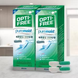 옵티프리 퓨어모이스트 렌즈세정액 420ml 2개