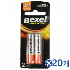 백셀 리모컨건전지 2개입 AAA건전지x20개 충전건전지