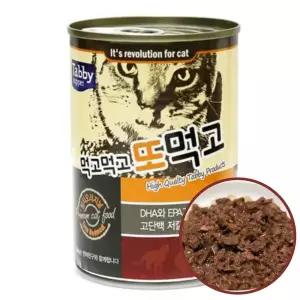 [하프클럽/셀럽하우스]먹고먹고 또먹고 고양이 간식 캔 (참치400gX12개)