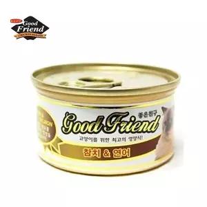 [하프클럽/셀럽하우스]굿프랜드 Cat 참치연어 1박스24개입 고양이 냥이 캣 통 조림 캔 스낵 간식 영양