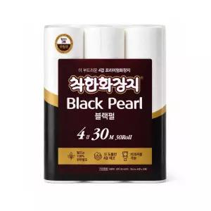 착한화장지 블랙펄 4겹 30M 30롤 두루마리휴지