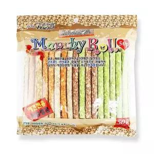 [하프클럽/셀럽하우스]굿프랜드 칼라먼치껌 50P 치석제거 애견껌 강아지간식